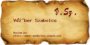 Véber Szabolcs névjegykártya